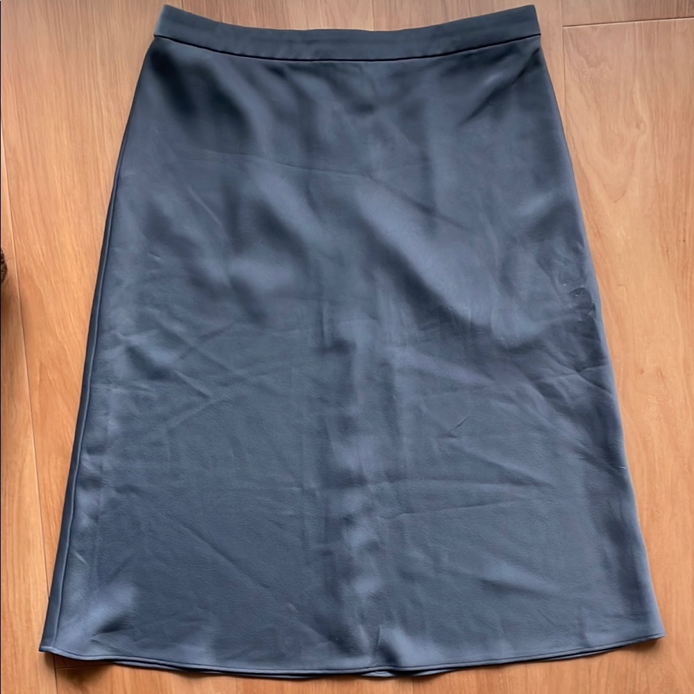 LOFT A-Line Blue Skirt Knee-Length for Work